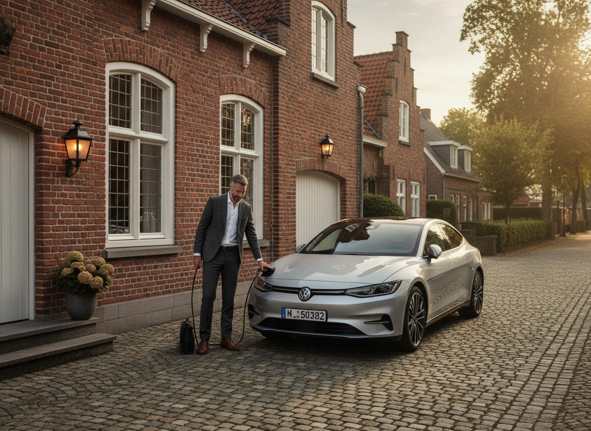 laadpaal in gebruik door huiseigenaar